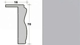 Наличник фигурный телескопический 2150х70х16мм для дверей Profil Doors серия U, Манхэттен
